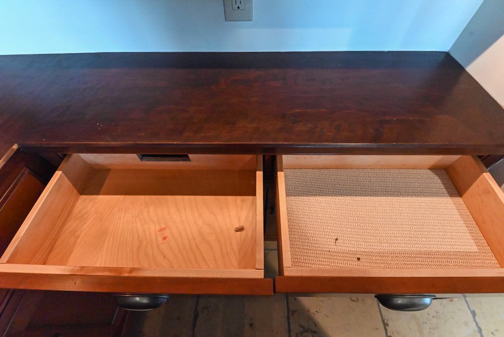 "The Highbury" Traditional Wooden Wet Bar with Sink, Faucet & Wine Cooler
