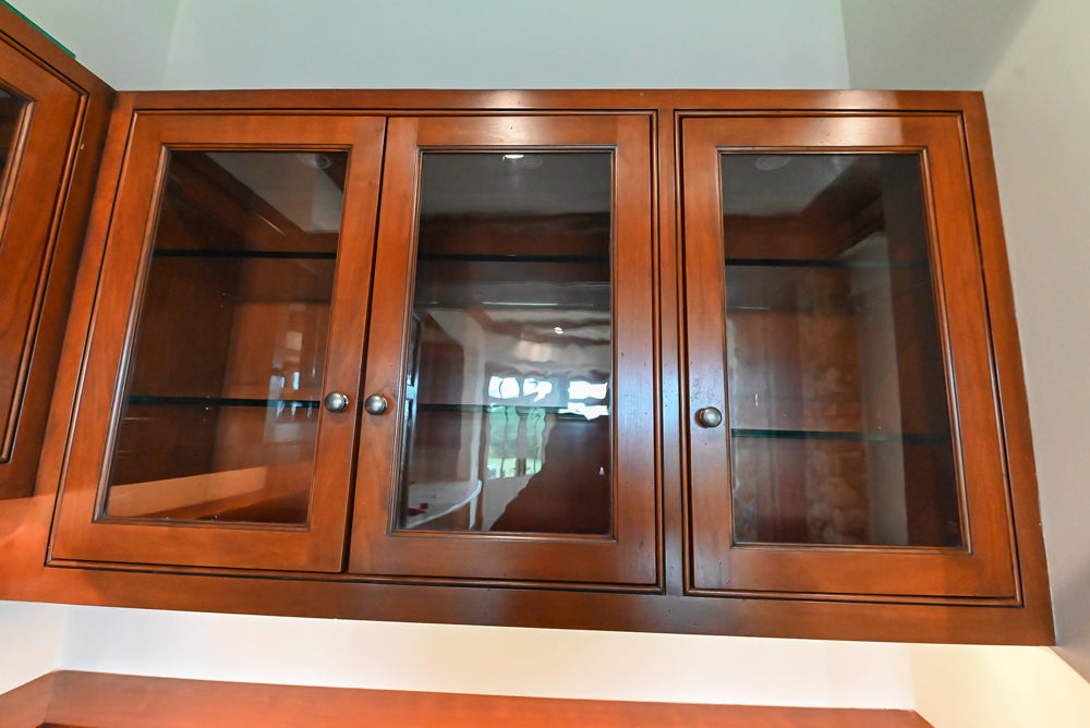 "The Highbury" Traditional Wooden Wet Bar with Sink, Faucet & Wine Cooler