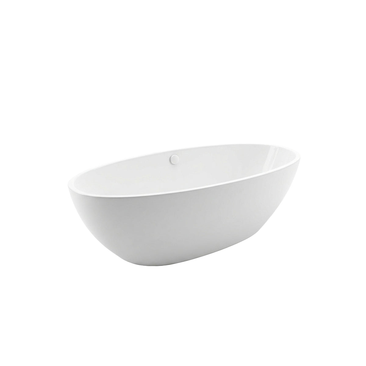Victoria + Albert 70" White Oval Bathtub with Tub Filler
