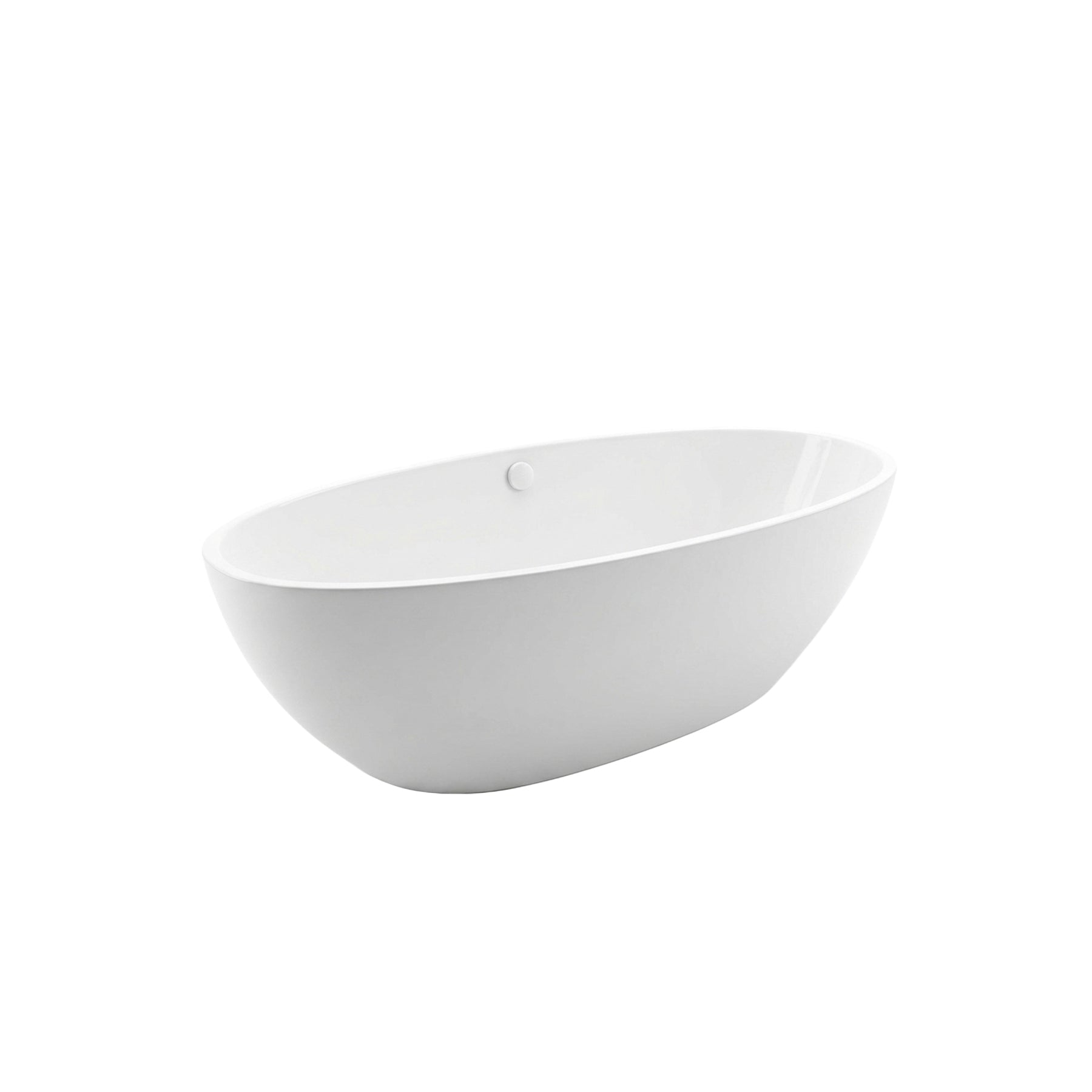 Victoria + Albert 70" White Oval Bathtub with Tub Filler