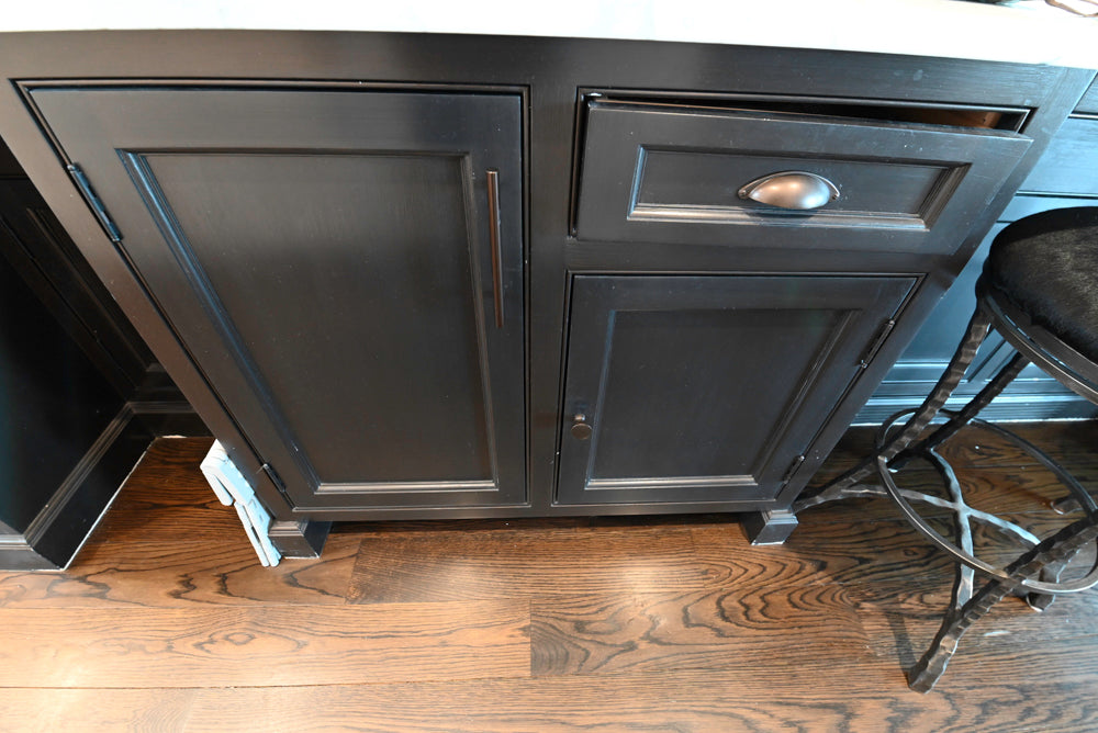 "The Prescott" Transitional White Kitchen with Island, Sub-Zero & Viking Appliances