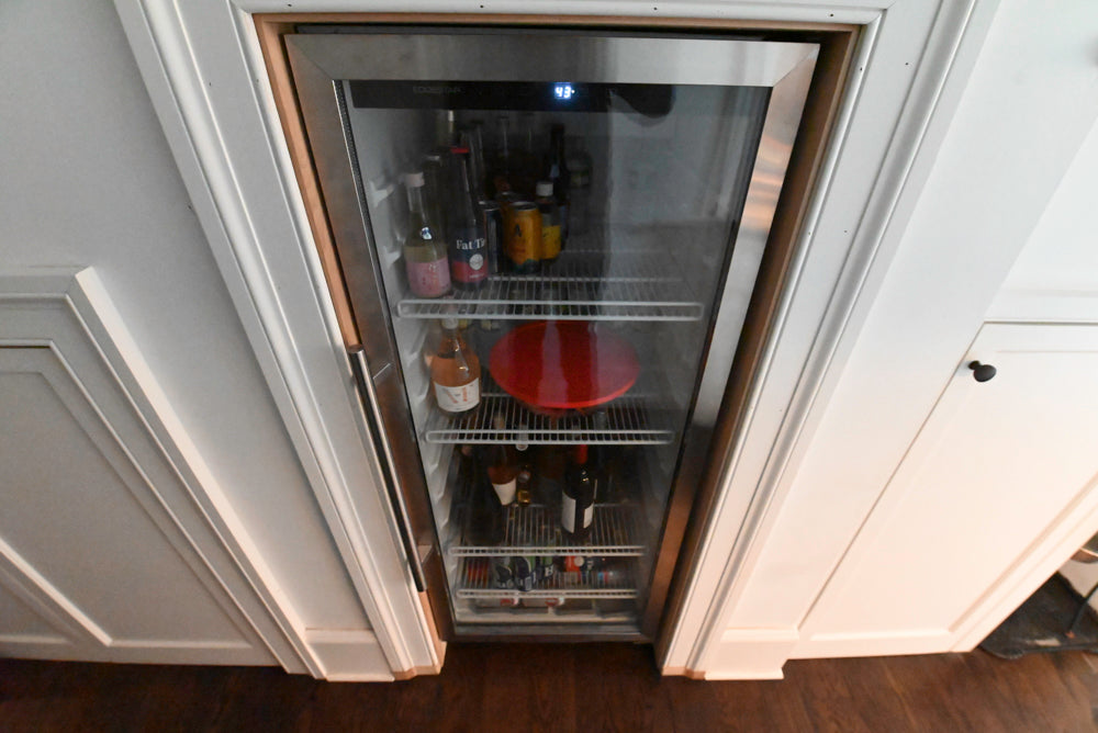 "The Prescott" Transitional White Kitchen with Island, Sub-Zero & Viking Appliances