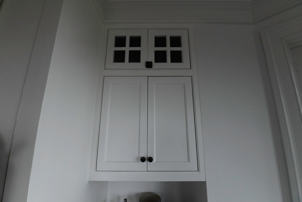 "The Prescott" Transitional White Kitchen with Island, Sub-Zero & Viking Appliances