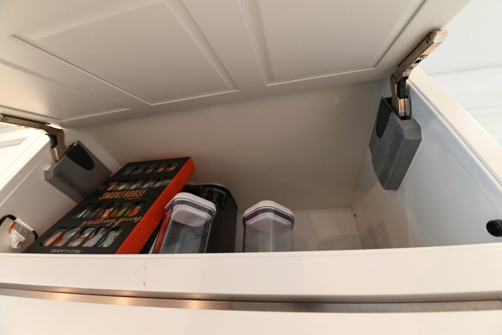 "The Prescott" Transitional White Kitchen with Island, Sub-Zero & Viking Appliances