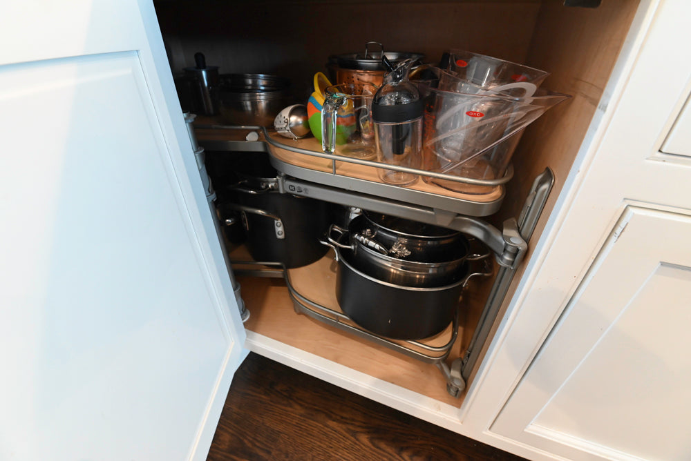 "The Prescott" Transitional White Kitchen with Island, Sub-Zero & Viking Appliances