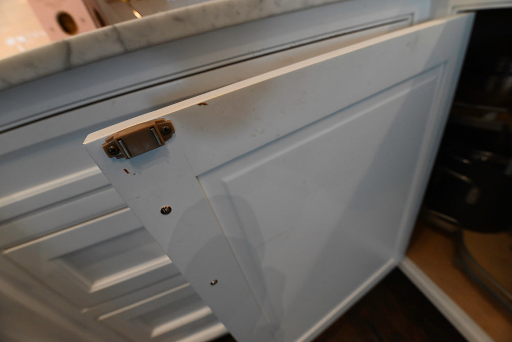 "The Prescott" Transitional White Kitchen with Island, Sub-Zero & Viking Appliances