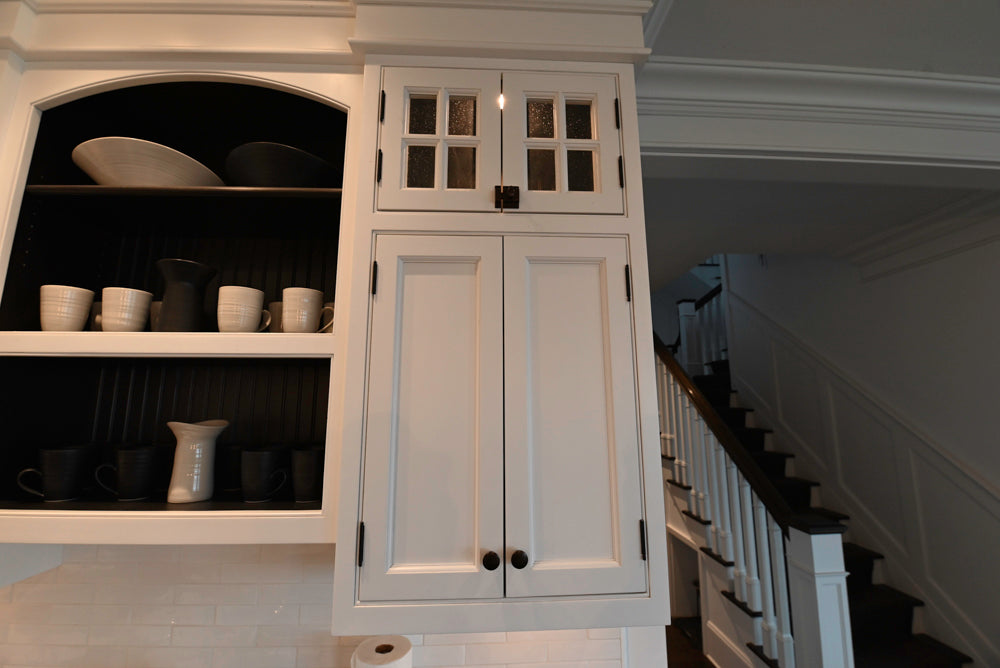 "The Prescott" Transitional White Kitchen with Island, Sub-Zero & Viking Appliances