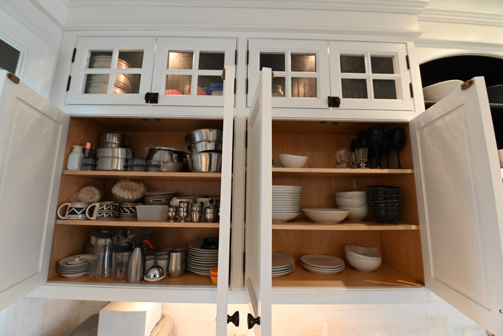 "The Prescott" Transitional White Kitchen with Island, Sub-Zero & Viking Appliances