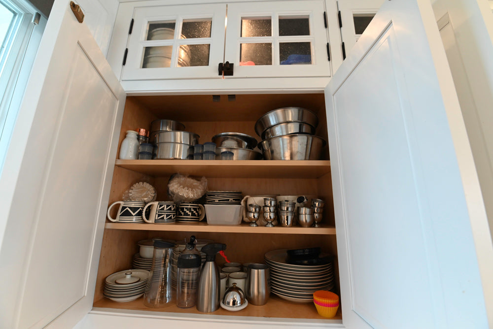 "The Prescott" Transitional White Kitchen with Island, Sub-Zero & Viking Appliances