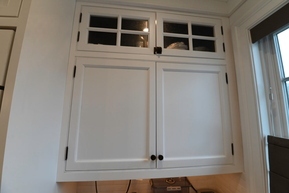 "The Prescott" Transitional White Kitchen with Island, Sub-Zero & Viking Appliances