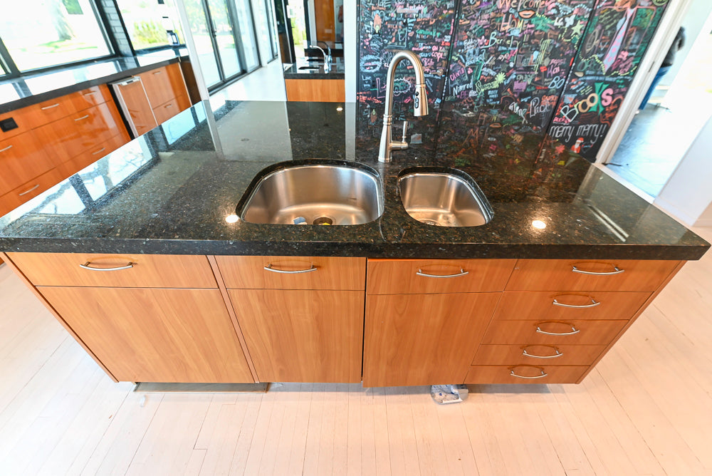 Neff Modern Kitchen with Island and 48" Viking Refrigerator