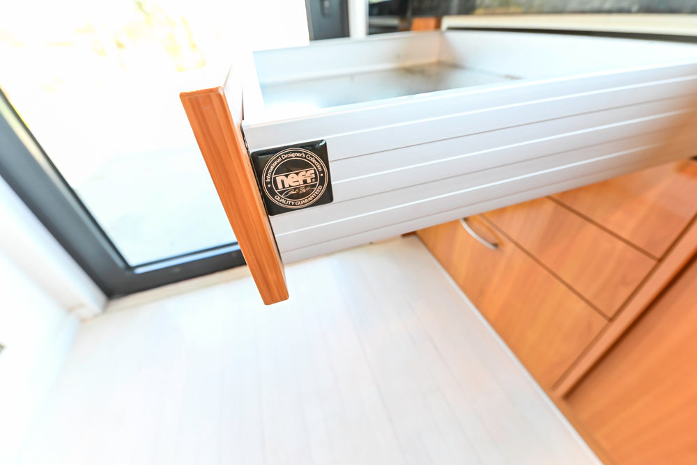 Neff Modern Kitchen with Island and 48" Viking Refrigerator