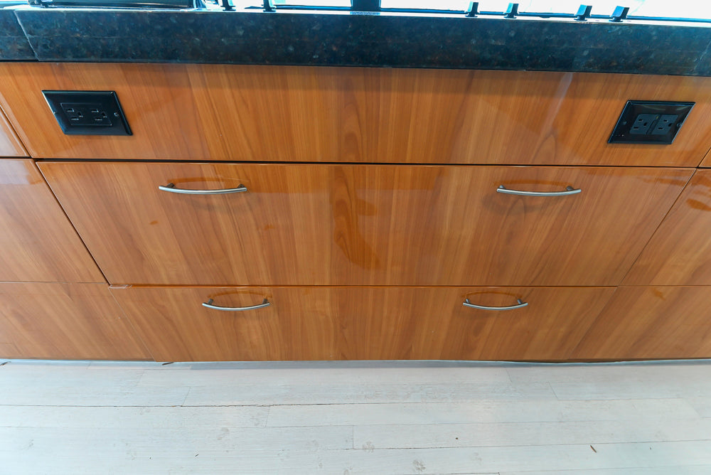 Neff Modern Kitchen with Island and 48" Viking Refrigerator