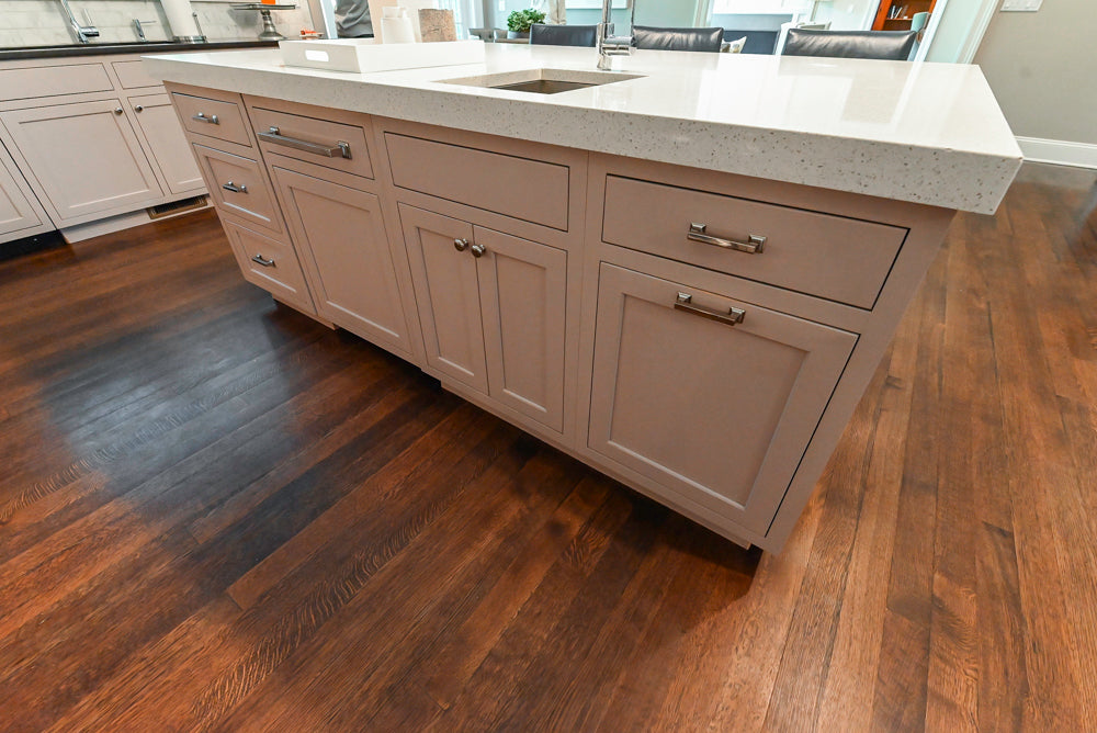 Plain & Fancy Repose Gray Transitional Kitchen with Thermador Appliances