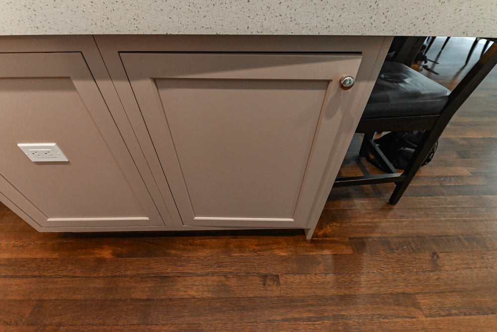 Plain & Fancy Repose Gray Transitional Kitchen with Thermador Appliances