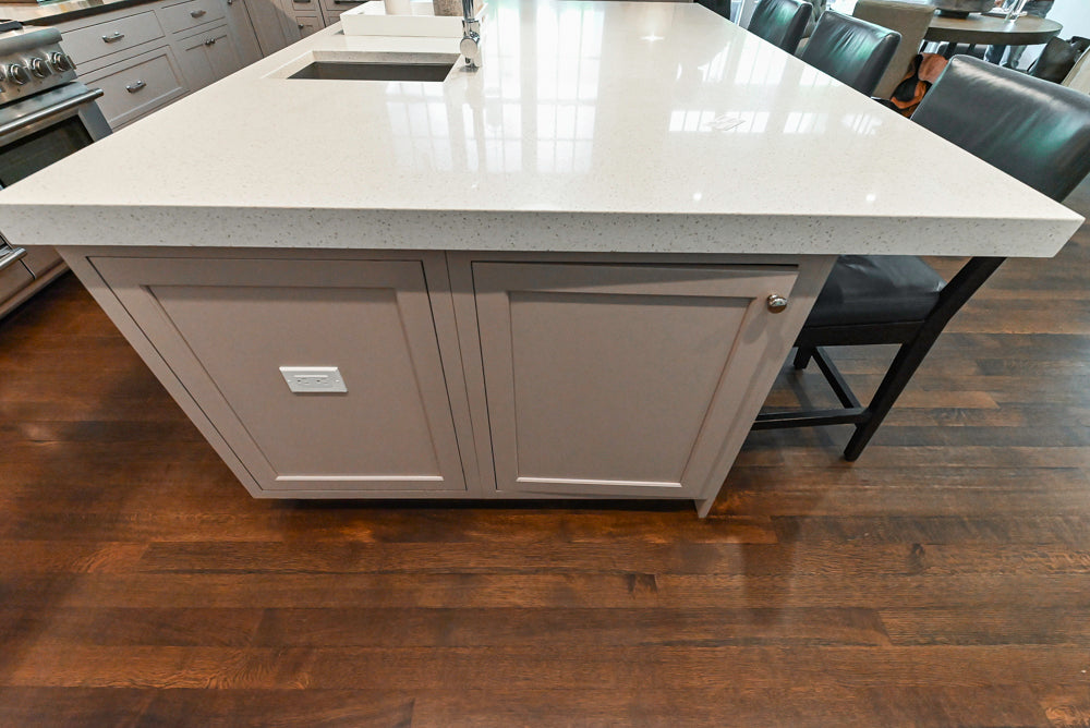 Plain & Fancy Repose Gray Transitional Kitchen with Thermador Appliances