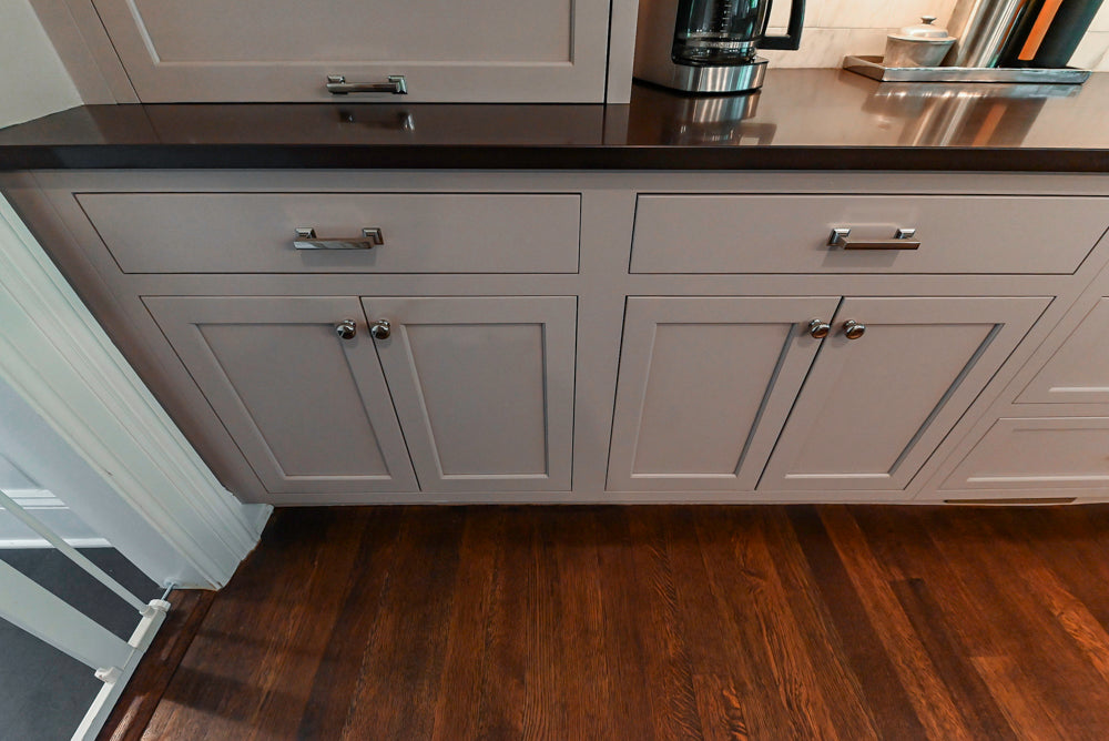 Plain & Fancy Repose Gray Transitional Kitchen with Thermador Appliances