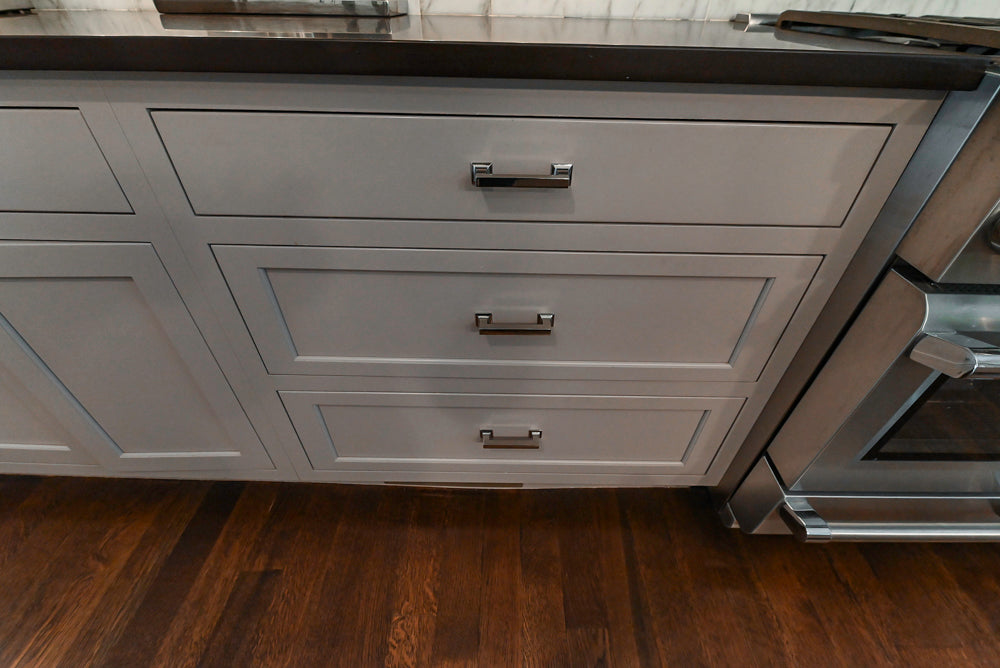 Plain & Fancy Repose Gray Transitional Kitchen with Thermador Appliances