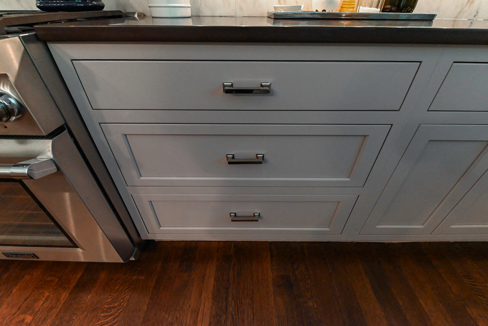 Plain & Fancy Repose Gray Transitional Kitchen with Thermador Appliances