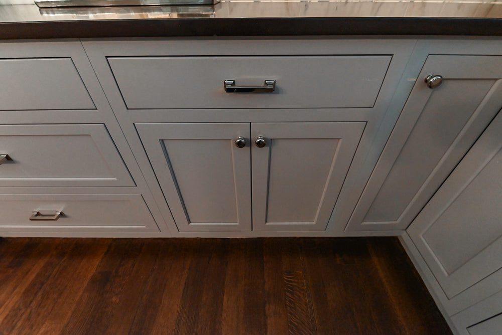 Plain & Fancy Repose Gray Transitional Kitchen with Thermador Appliances