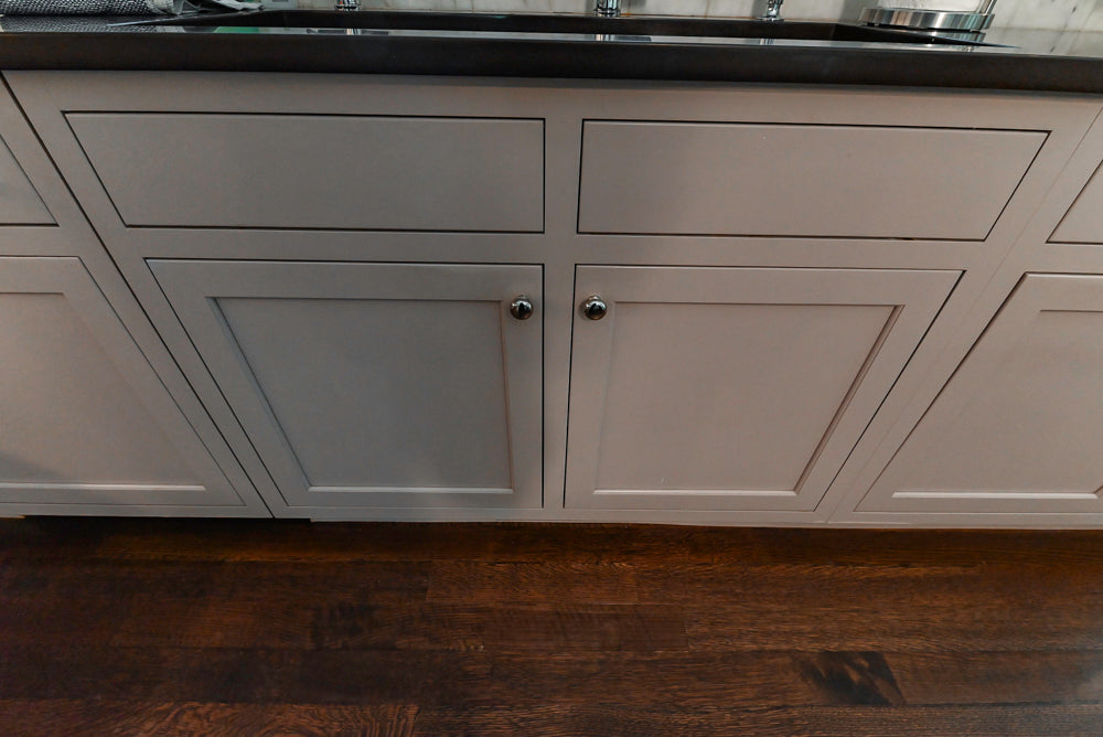 Plain & Fancy Repose Gray Transitional Kitchen with Thermador Appliances