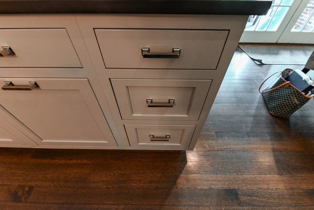 Plain & Fancy Repose Gray Transitional Kitchen with Thermador Appliances