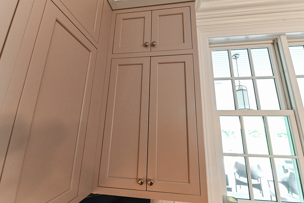 Plain & Fancy Repose Gray Transitional Kitchen with Thermador Appliances
