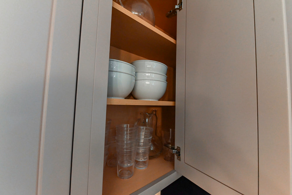 Plain & Fancy Repose Gray Transitional Kitchen with Thermador Appliances