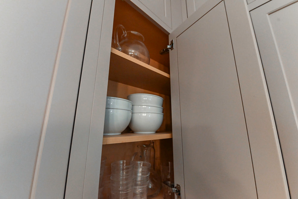 Plain & Fancy Repose Gray Transitional Kitchen with Thermador Appliances
