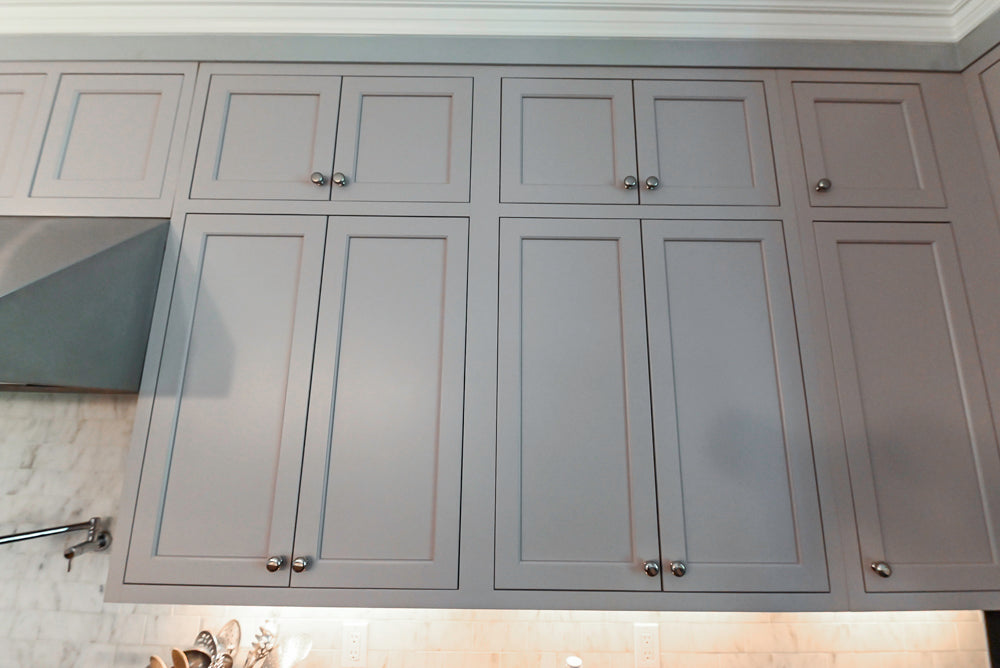 Plain & Fancy Repose Gray Transitional Kitchen with Thermador Appliances