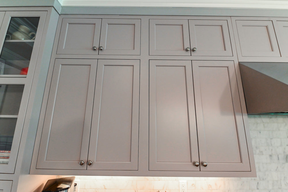 Plain & Fancy Repose Gray Transitional Kitchen with Thermador Appliances
