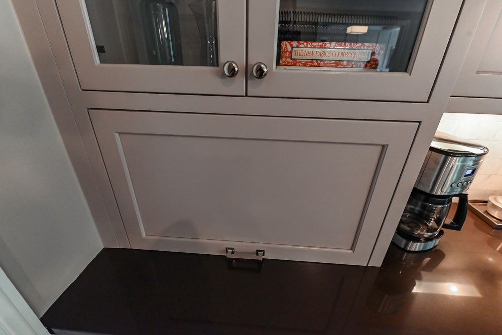 Plain & Fancy Repose Gray Transitional Kitchen with Thermador Appliances
