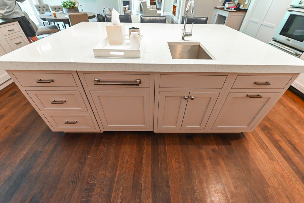 Plain & Fancy Repose Gray Transitional Kitchen with Thermador Appliances