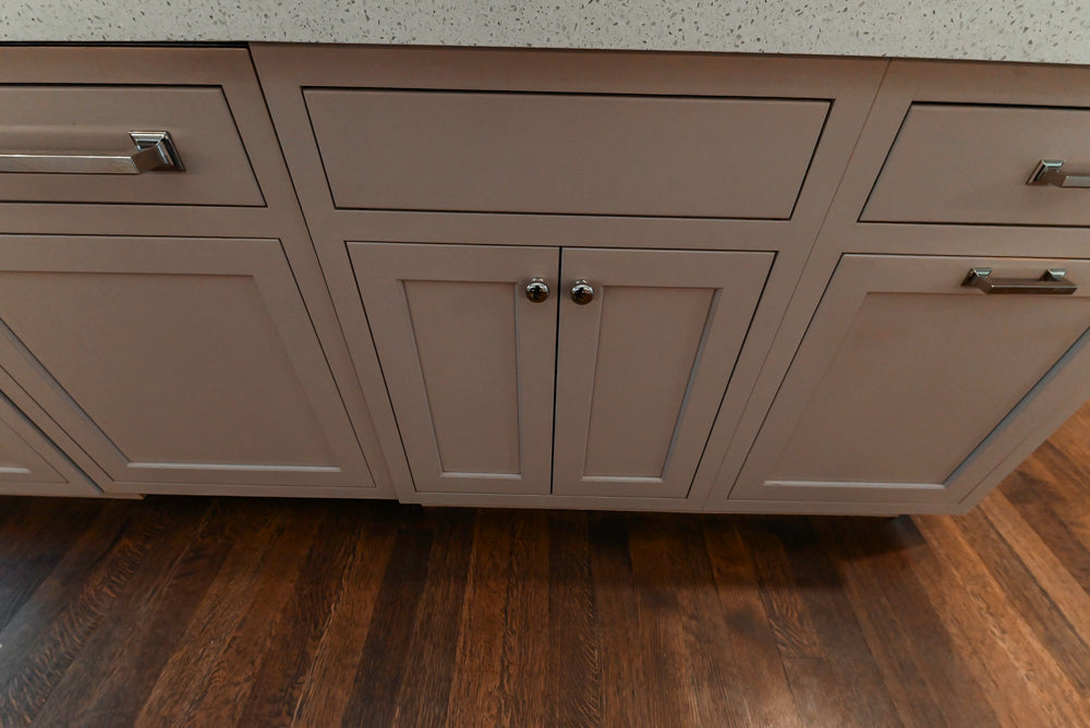 Plain & Fancy Repose Gray Transitional Kitchen with Thermador Appliances
