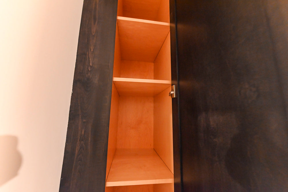 "The Beaumont" Transitional Dark Brown Wood Wet Bar with Appliances