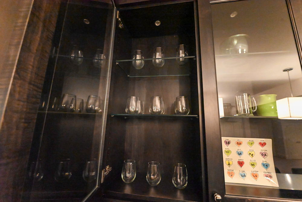 "The Beaumont" Transitional Dark Brown Wood Wet Bar with Appliances