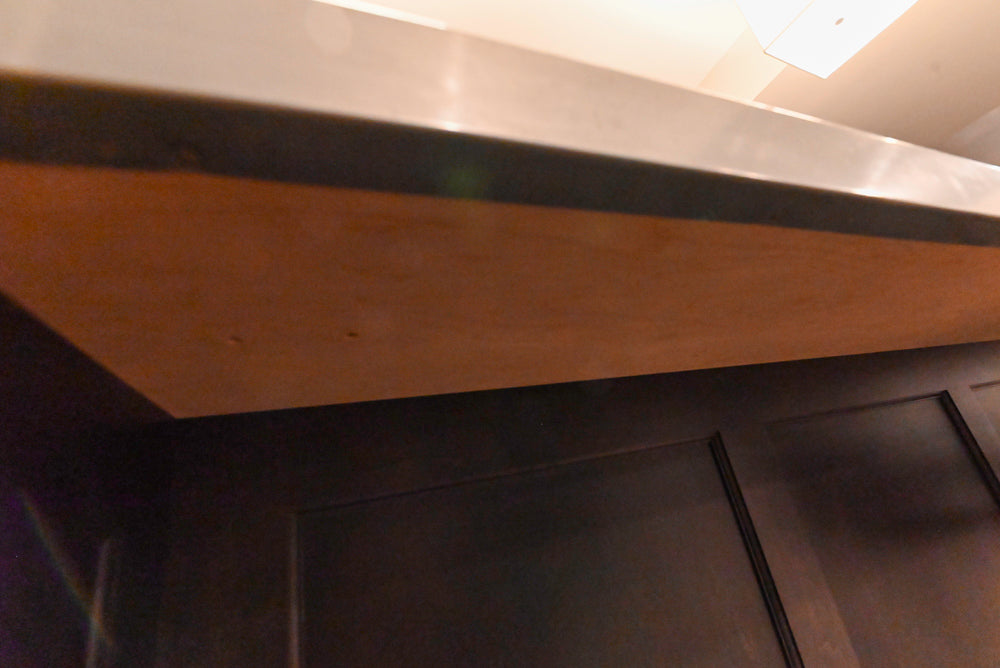 "The Beaumont" Transitional Dark Brown Wood Wet Bar with Appliances