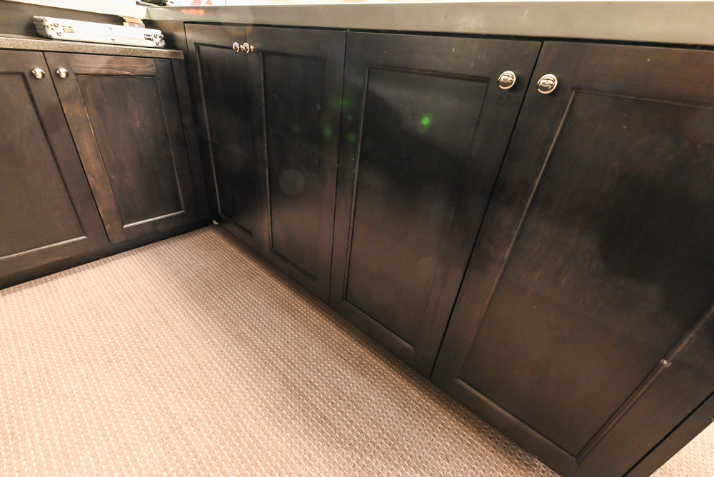 "The Beaumont" Transitional Dark Brown Wood Wet Bar with Appliances