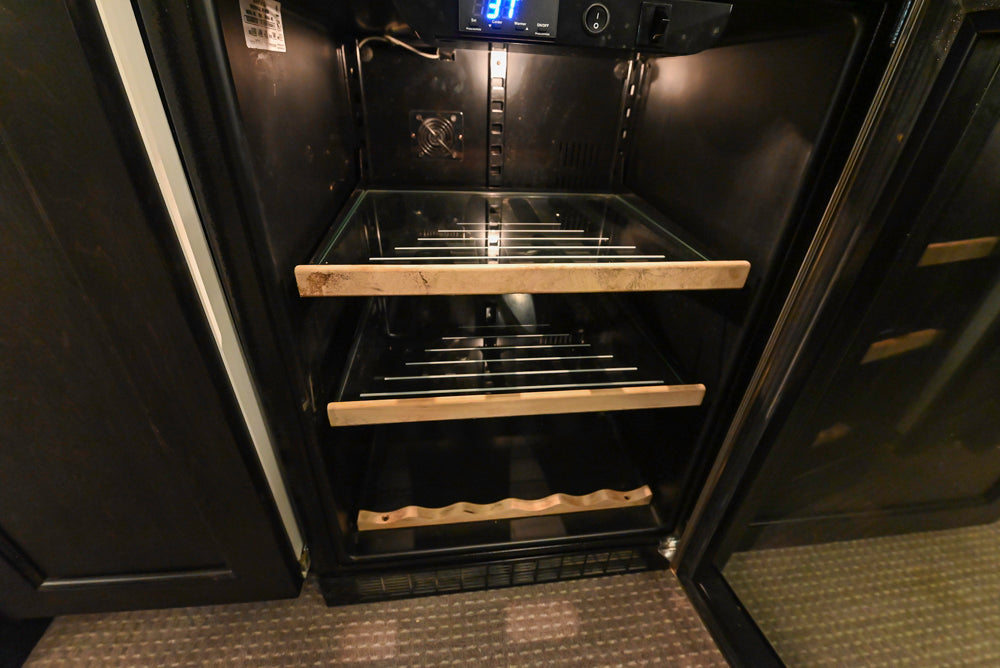 "The Beaumont" Transitional Dark Brown Wood Wet Bar with Appliances