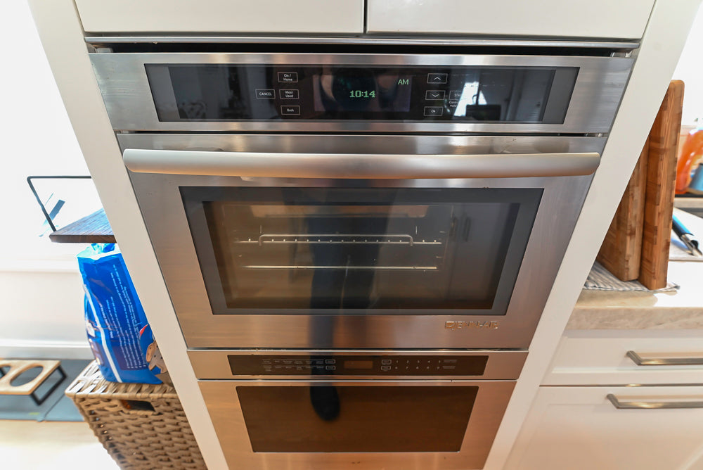 Cuiffo Cabinetry Transitional White Kitchen with Island & JennAir Appliances
