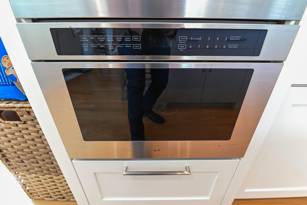 Cuiffo Cabinetry Transitional White Kitchen with Island & JennAir Appliances