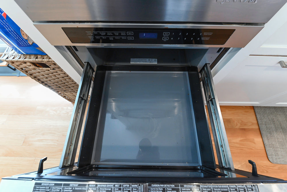 Cuiffo Cabinetry Transitional White Kitchen with Island & JennAir Appliances