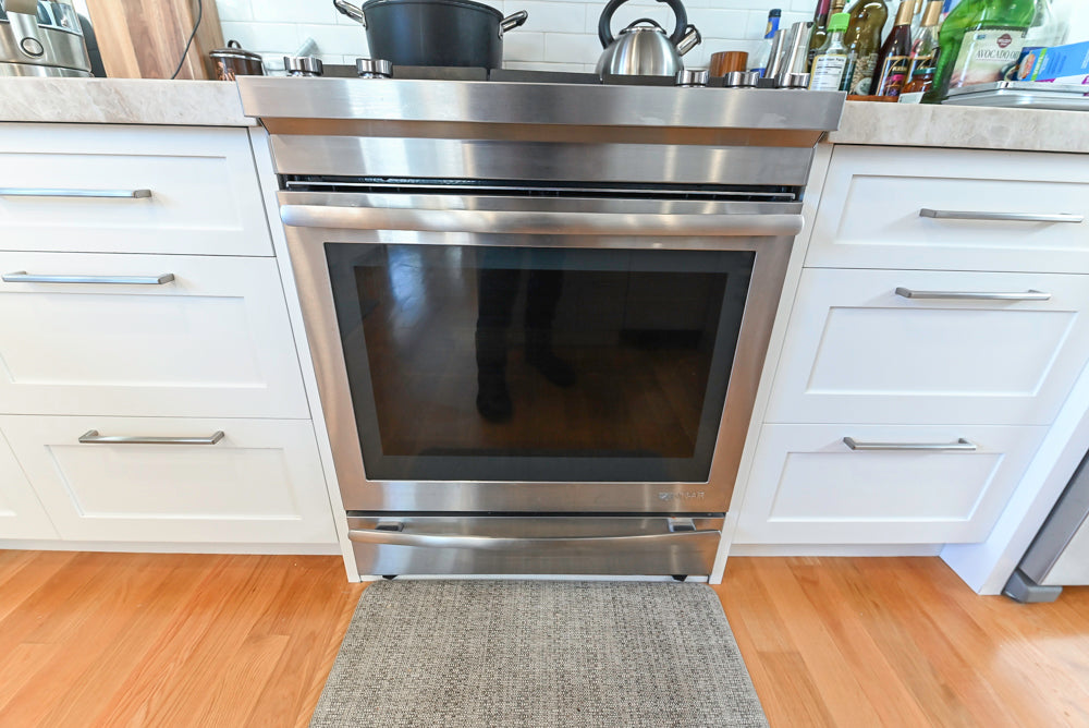 Cuiffo Cabinetry Transitional White Kitchen with Island & JennAir Appliances