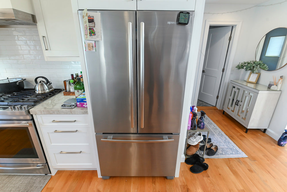 Cuiffo Cabinetry Transitional White Kitchen with Island & JennAir Appliances