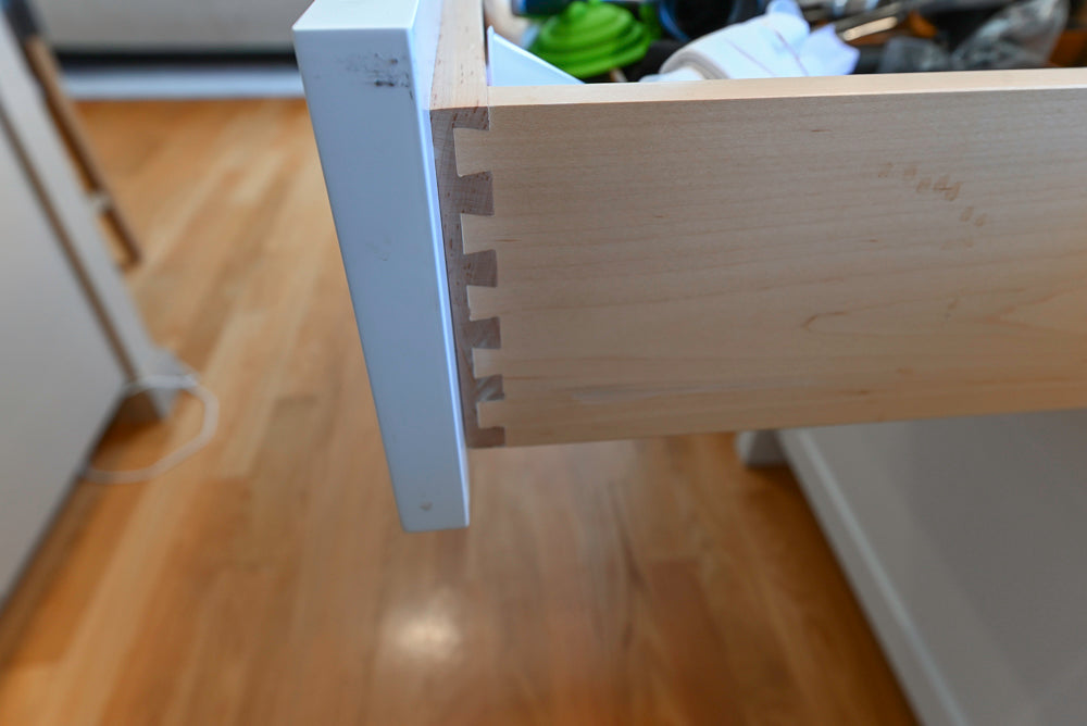 Cuiffo Cabinetry Transitional White Kitchen with Island & JennAir Appliances