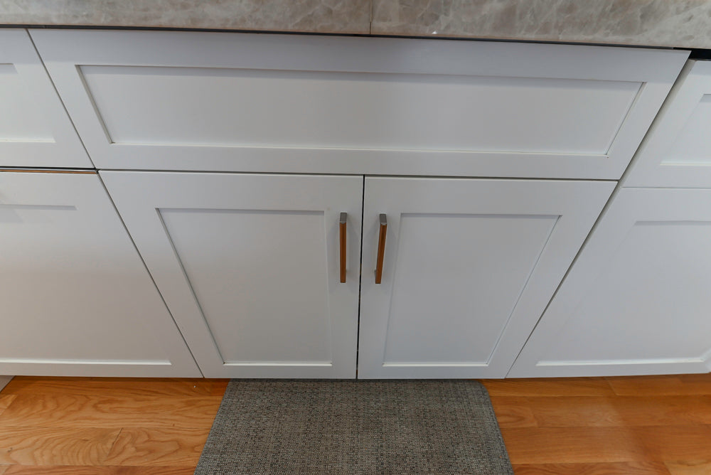 Cuiffo Cabinetry Transitional White Kitchen with Island & JennAir Appliances