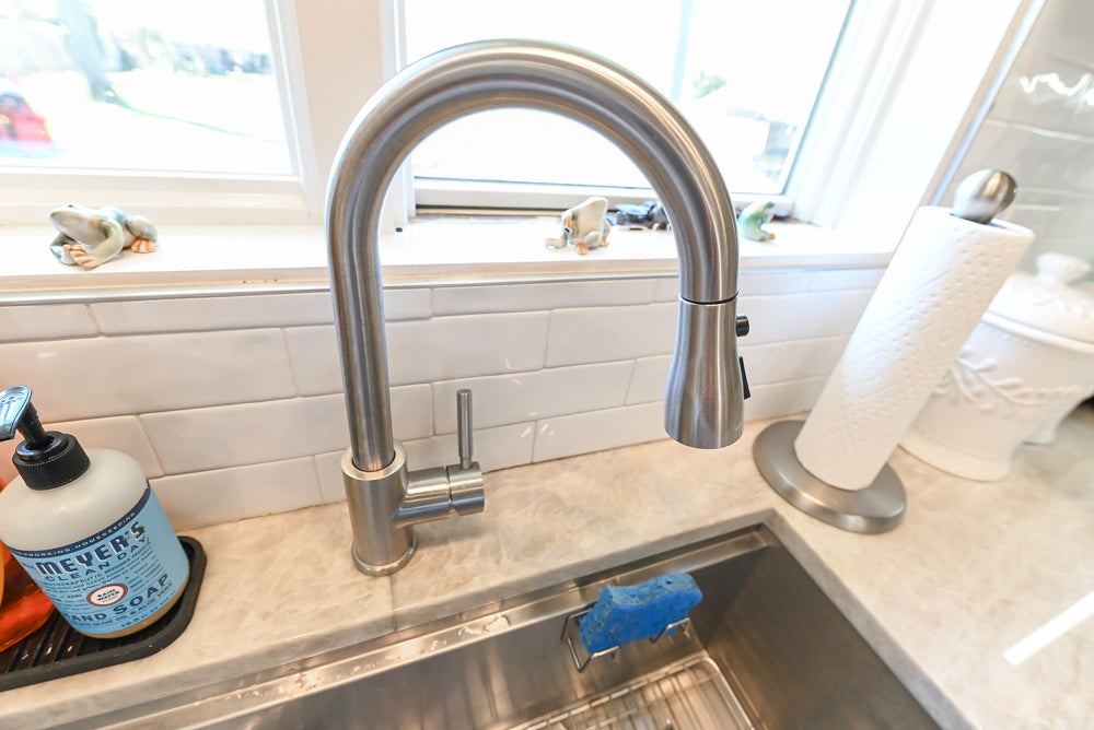 Cuiffo Cabinetry Transitional White Kitchen with Island & JennAir Appliances