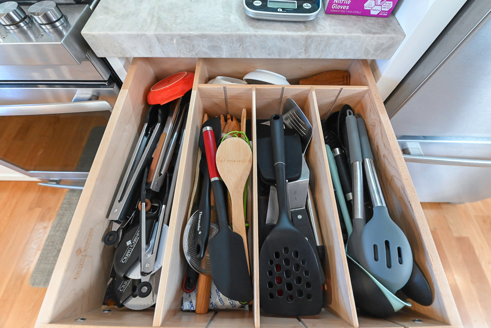 Cuiffo Cabinetry Transitional White Kitchen with Island & JennAir Appliances