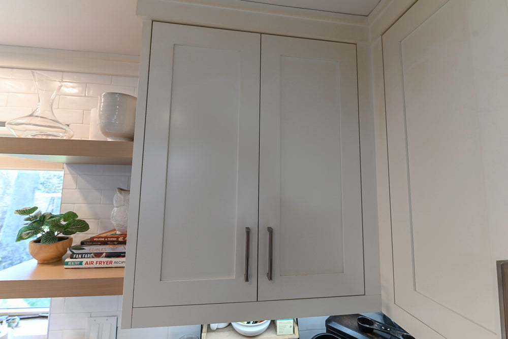 Cuiffo Cabinetry Transitional White Kitchen with Island & JennAir Appliances
