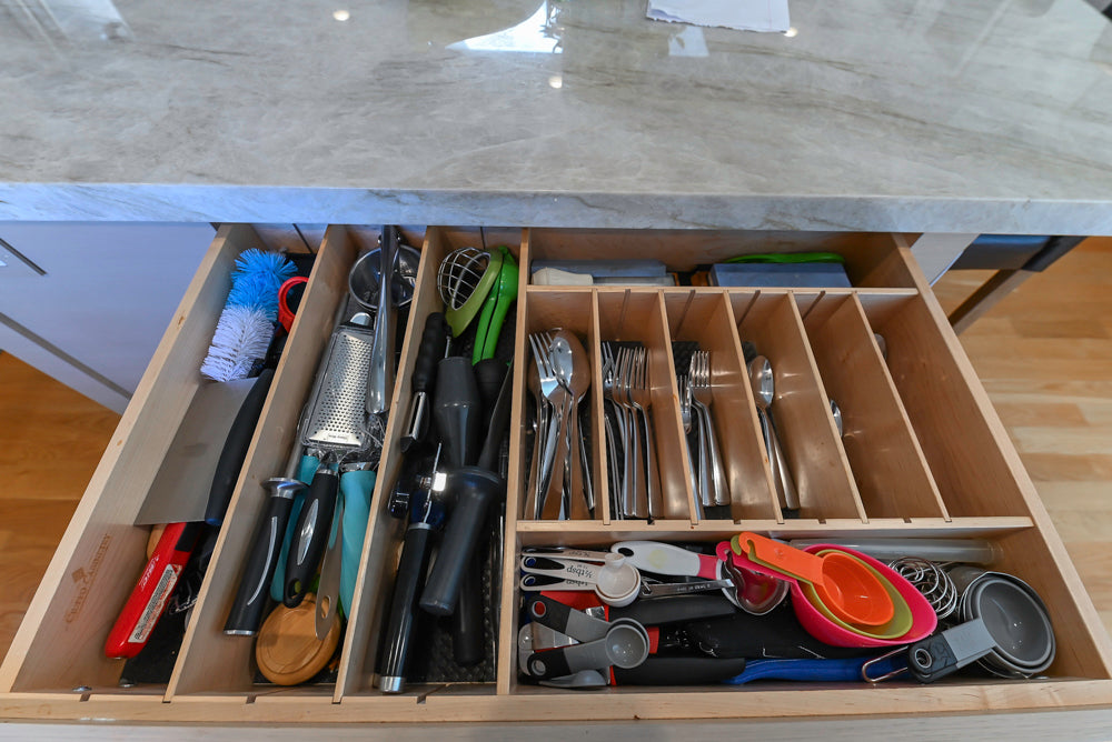 Cuiffo Cabinetry Transitional White Kitchen with Island & JennAir Appliances